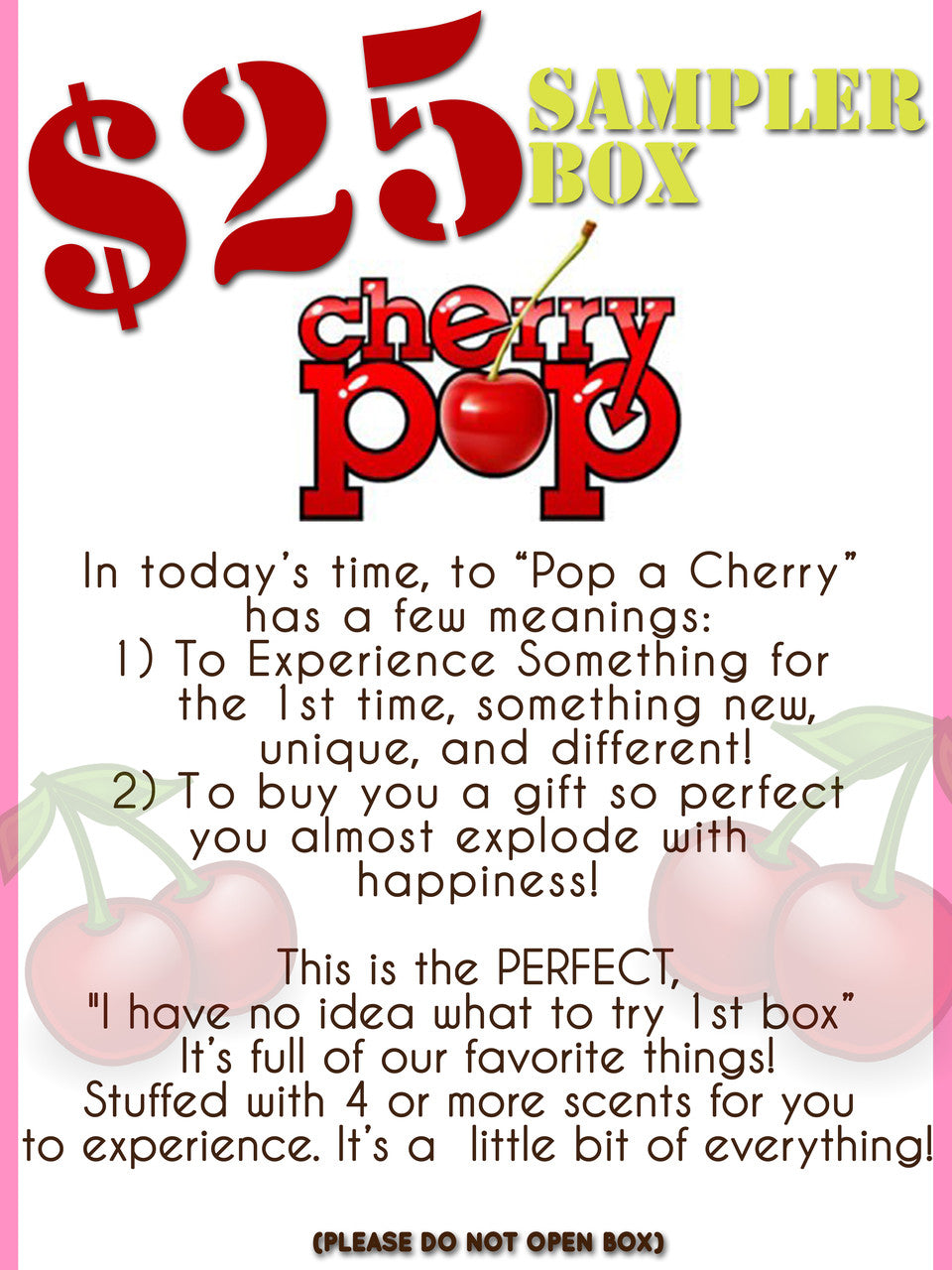 Cherry POP! Sampler Box